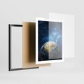 Plakat w ramie 40x50 - Kosmiczne Horyzonty - Ziemia, kosmos - rama czarna