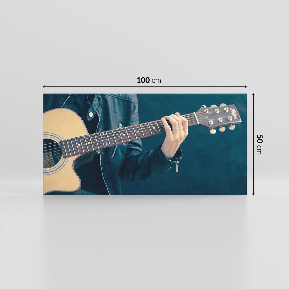 Obraz na płótnie 100x50 - Gitara - Dźwięki Retro - gitara, muzyka