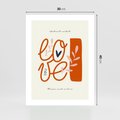 Plakat bez ramy 30x40 - Pastelowa Siła Miłości - miłość, love