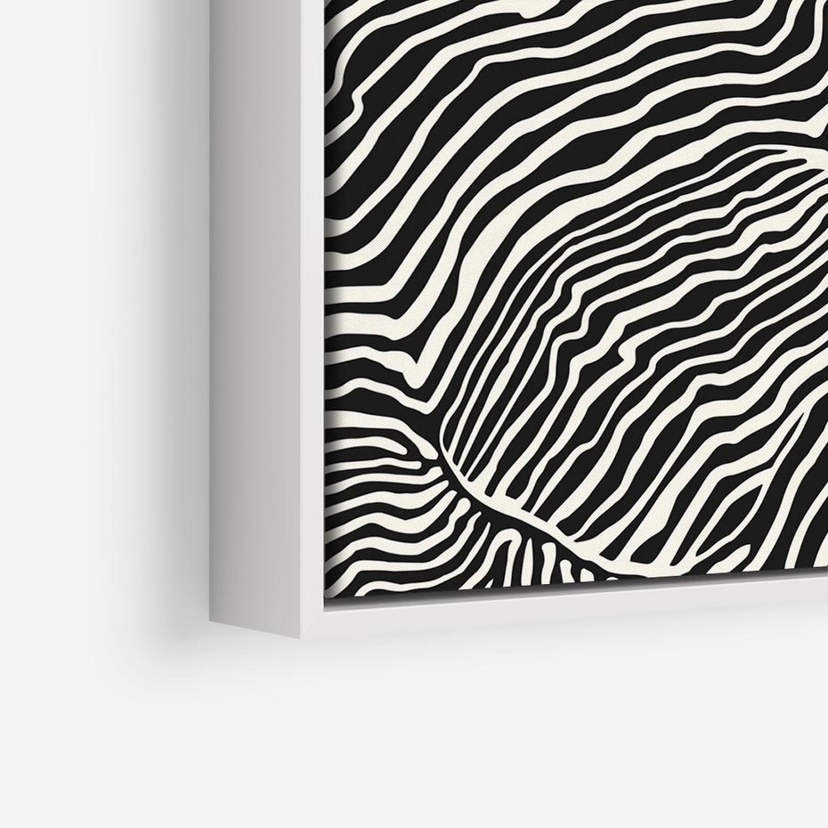 Obraz w ramie 80x80 - Podróżne Impresje - boho plakat, rycina - rama biała