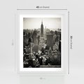 Plakat w ramie 40x50 - Dusza wielkiego miasta - Manhattan, Nowy Jork - rama biała
