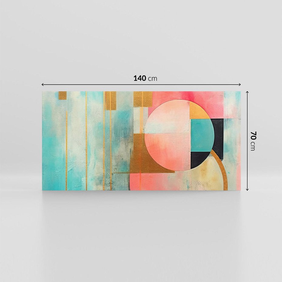 Obraz na płótnie 140x70 - Abstrakcyjny Bałagan - abstrakcja, obraz olejny