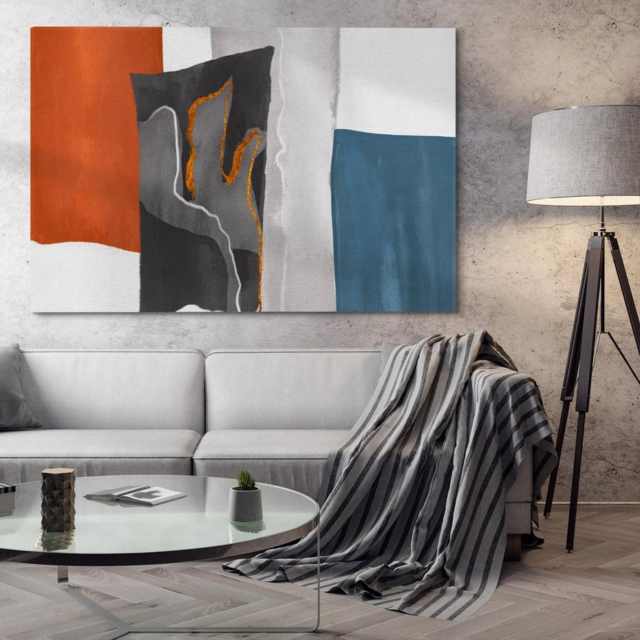 Obraz na płótnie 100x70 - Nowoczesna geometria - nowoczesny, geometryczny