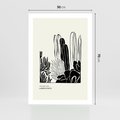 Plakat bez ramy 50x70 - Boho Oaza - kaktusy, rośliny
