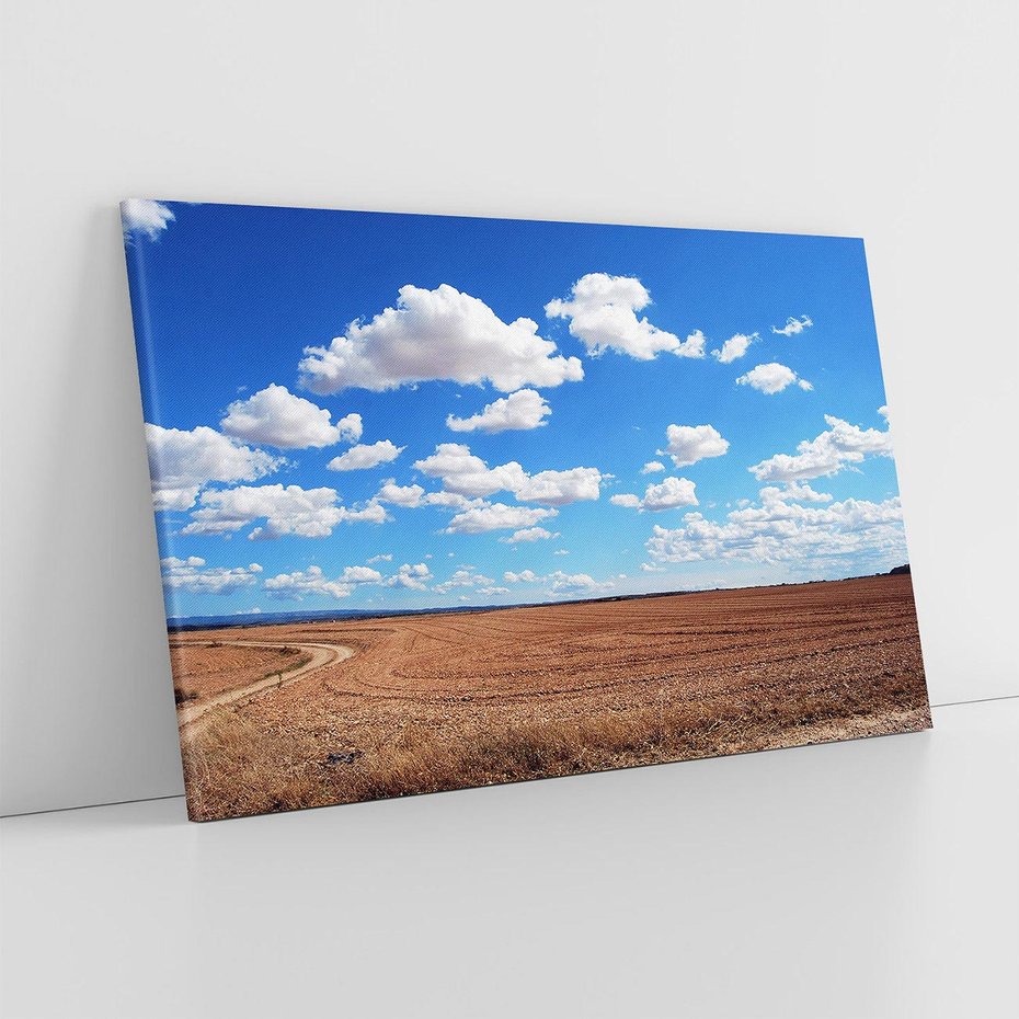 Obraz na płótnie 70x50 - Łąka - Niebo i chmury - łąka, niebo