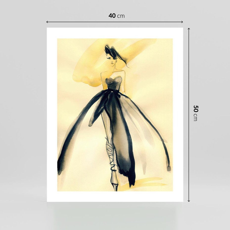 Plakat bez ramy 40x50 - Ekspresja Wyrazu - abstrakcja, kobieta