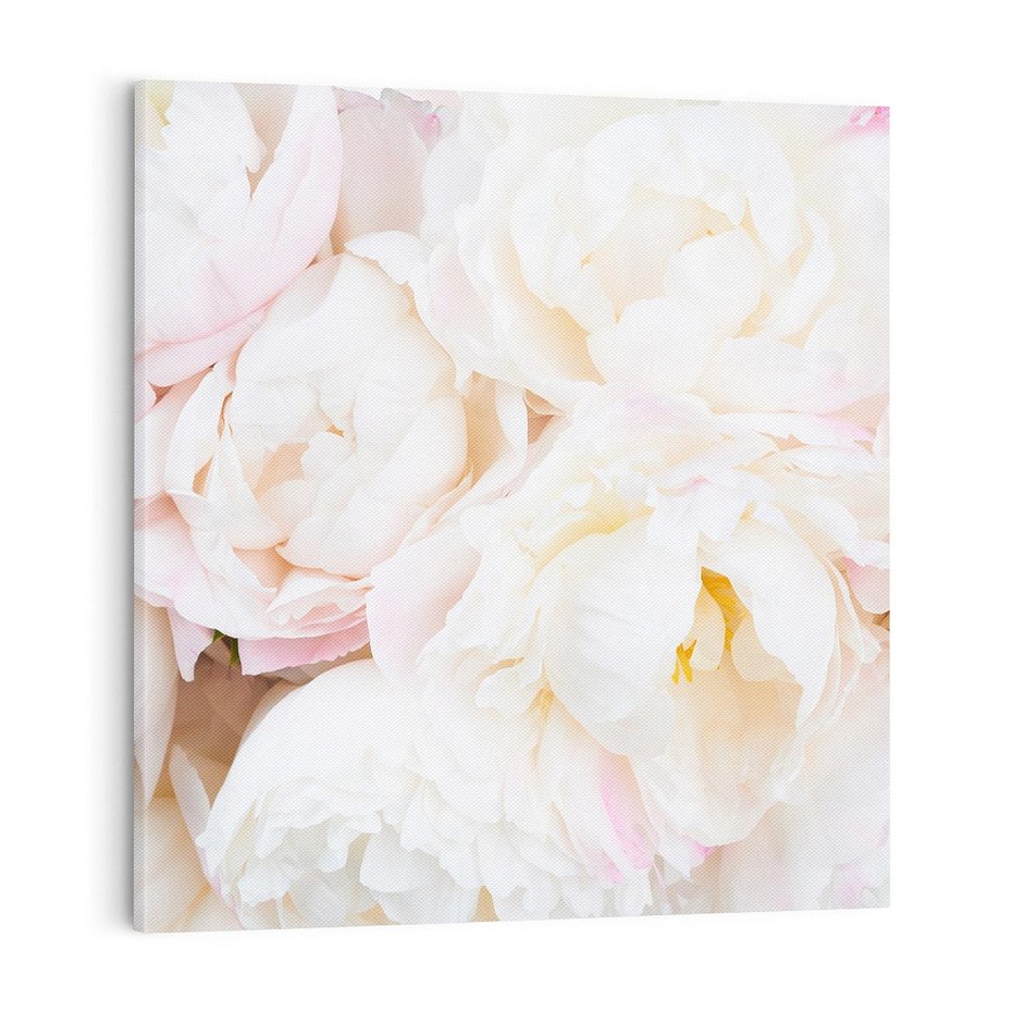 Obraz na płótnie 70x70 - natura w pełnym rozkwicie - kwiaty