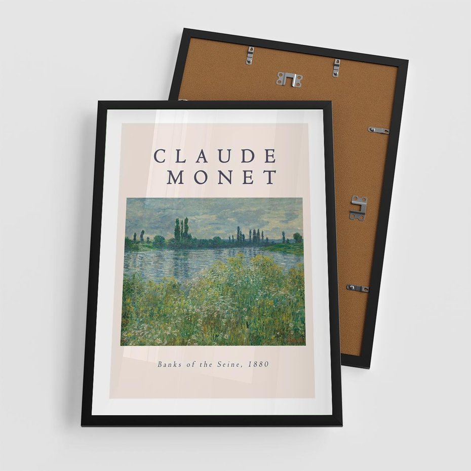 Plakat w ramie 50x70 - Claude Monet: Reprodukcja - Claude Monet, reprodukcja plakat - rama czarna