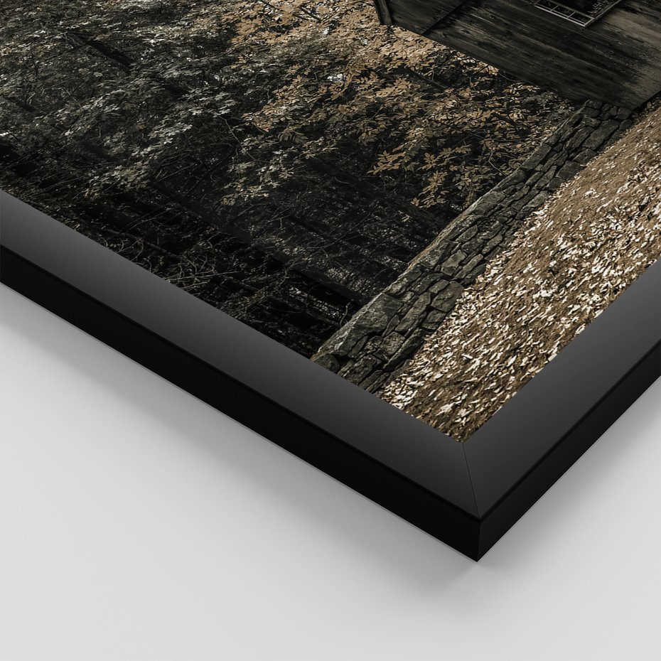 Zestaw obrazy w ramie 30x40 galeria - Spokój, cytat, typografia, rustykalny - rama czarna