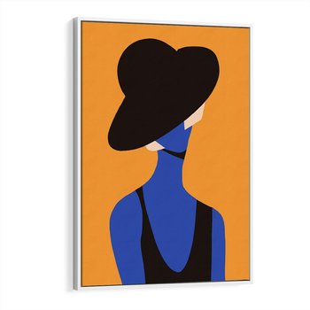 Obraz w ramie 70x100 - Zaklęte Zniknięcie - sztuka nowoczesna, plakat - rama biała