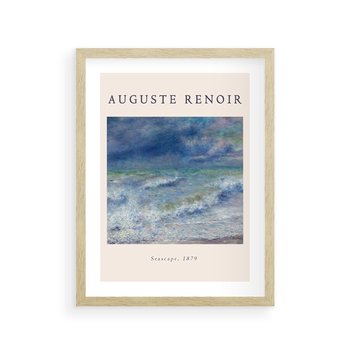 Plakat w ramie 40x50 - Auguste Renoir: Plakat z Pięknem Morza - auguste renoir, reprodukcja - rama drewno