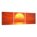 Obraz na płótnie 120x40 - Słońce nad morzem - słońce, morze