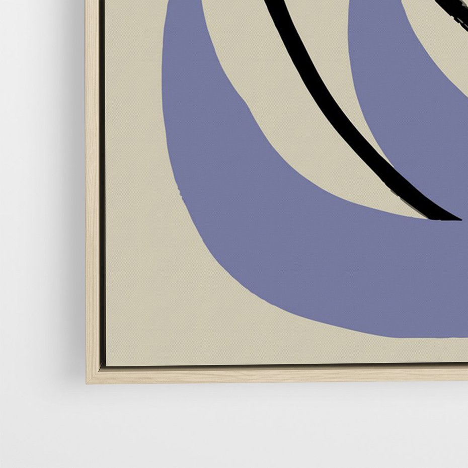 Obraz w ramie 50x70 - Bezgraniczne Przenikanie - minimalizm, boho plakat - rama drewno