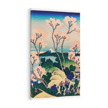Obraz na płótnie 80x120 - "Goten-Yama Hill, Shinagawa on the Tokaido" Katsushika Hokusai - Reprodukcja - reprodukcja, obraz na płótnie
