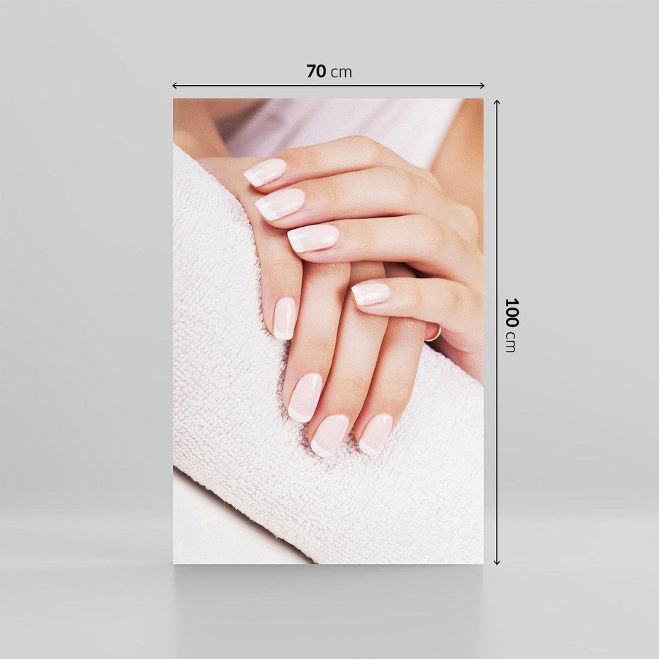 Obraz na płótnie 70x100 - Piękno manicure - manicure, paznokcie