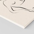 Obraz na płótnie 120x80 - Piękno w Minimalizmie - abstrakcyjny rysunek, minimalistyczna kreska