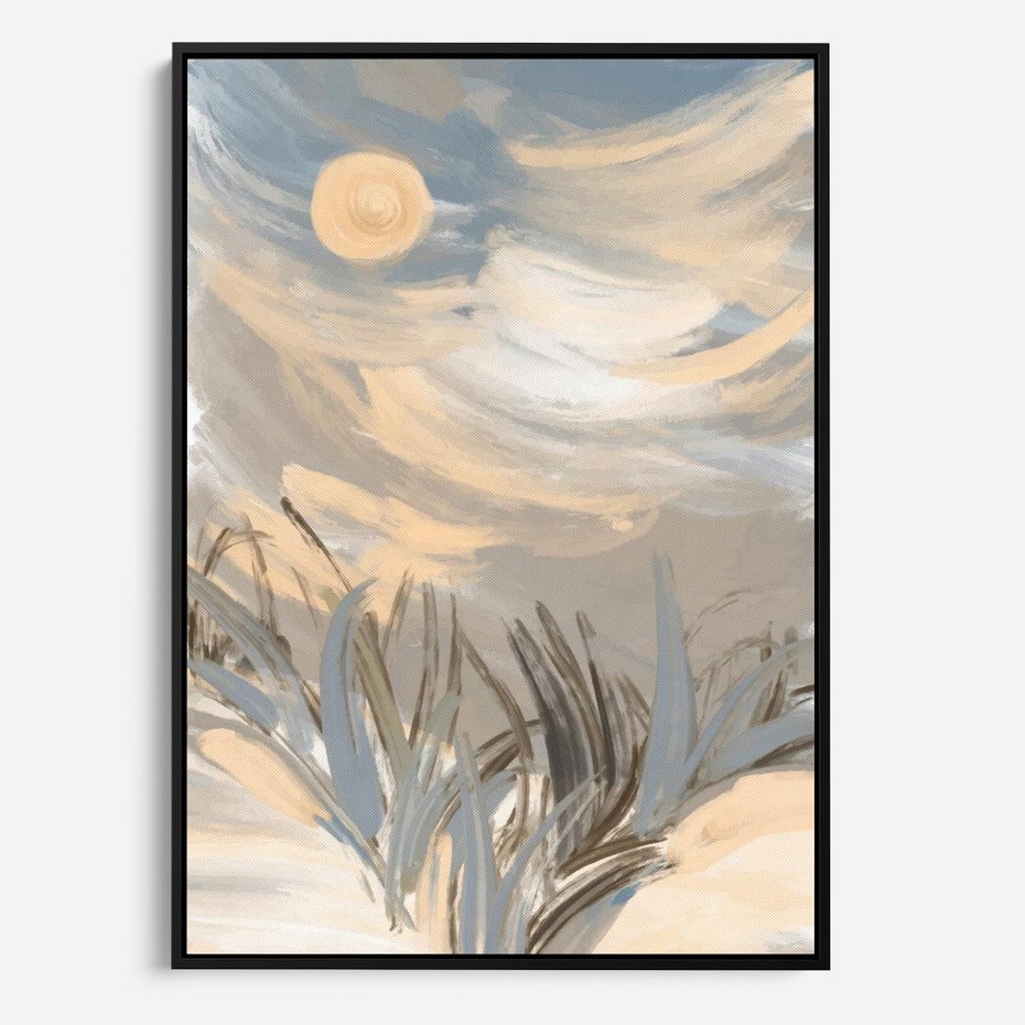 Obraz w ramie 50x70 - Światłości Taniec - akwarela, obraz - rama czarna