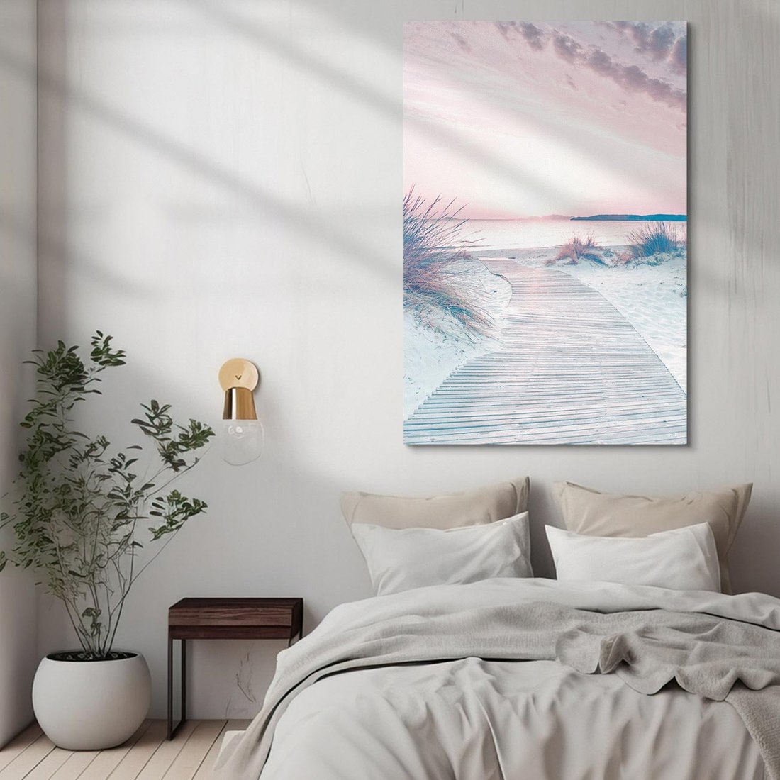 Obraz na płótnie 80x120 - Magia Zachodu Słońca - fotografia, stonowane kolory