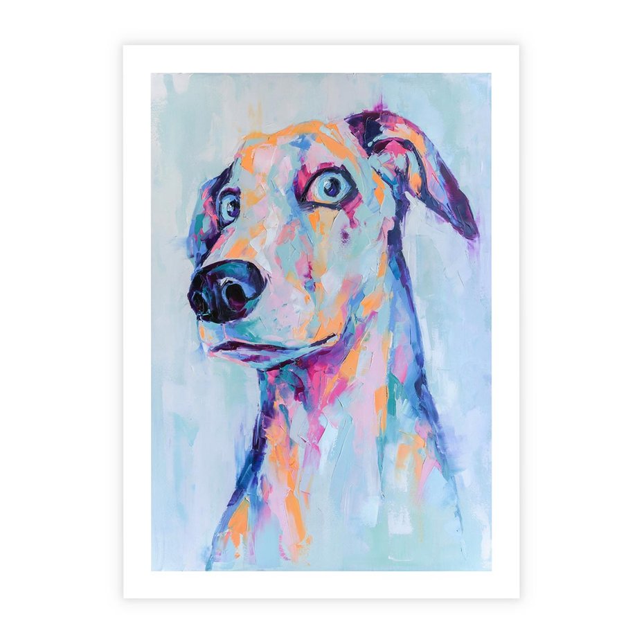 Plakat bez ramy 30x40 - Cześć! Jak się Masz? - obraz olejny, zabawna sztuka