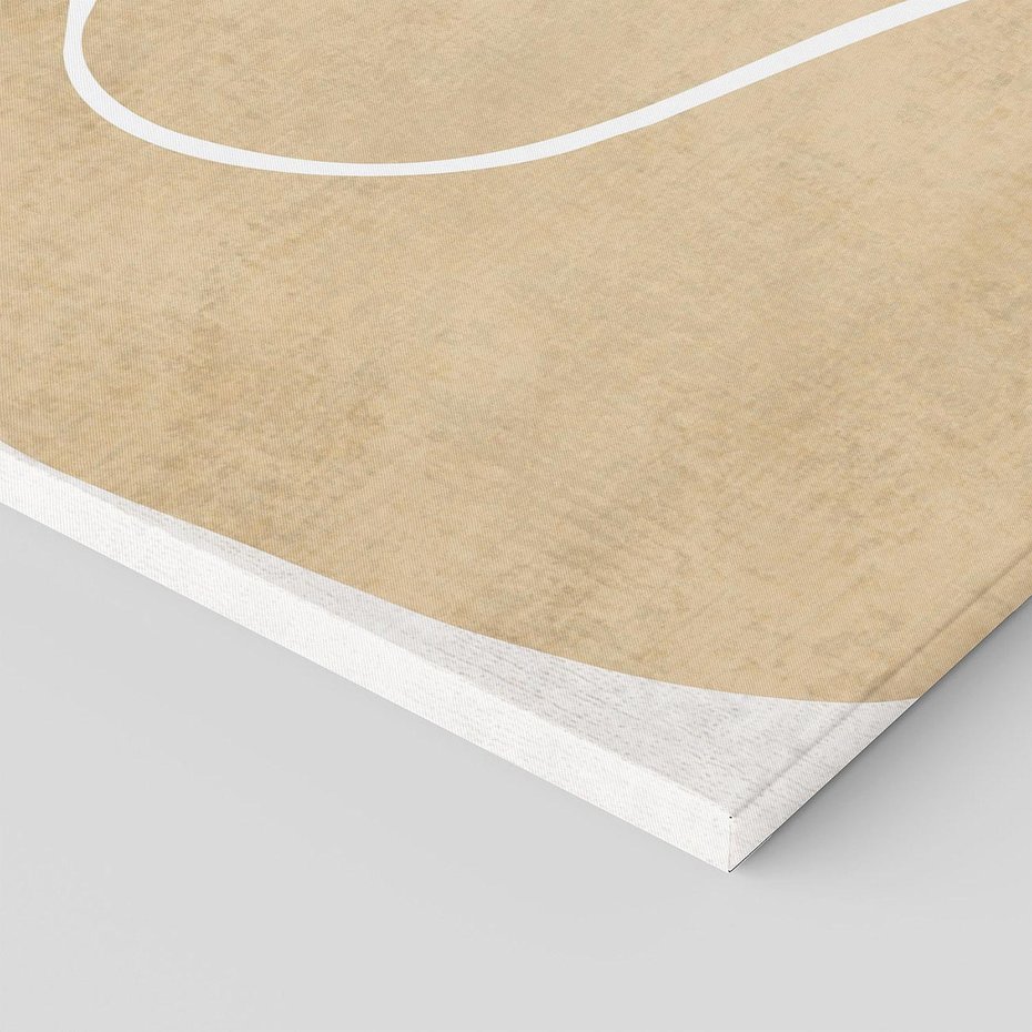 Obraz na płótnie 150x50 - Beżowa Harmonia - abstrakcyjne, nieregularne plamy