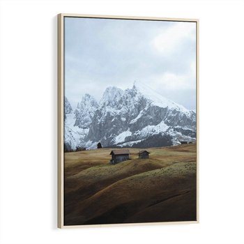 Obraz w ramie 50x70 - Odkryj Ich Urok - góry, skandynawia - rama drewno