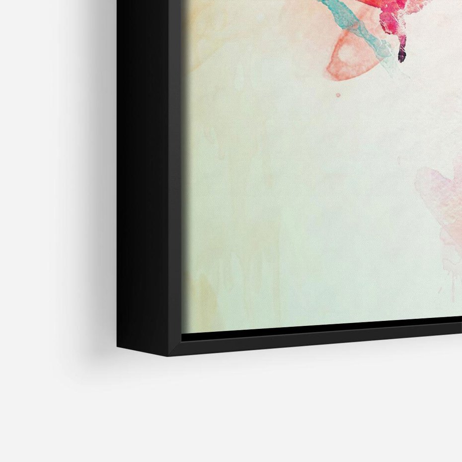 Obraz w ramie 100x70 - Eteryczna Głębia Dusz - portret twarz kobiety, wyraziste oczy - rama czarna