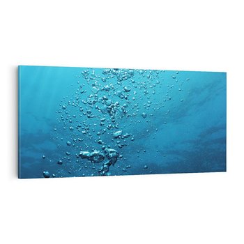 Obraz na płótnie 120x60 - Gra Bąbelków - woda, bąbelki