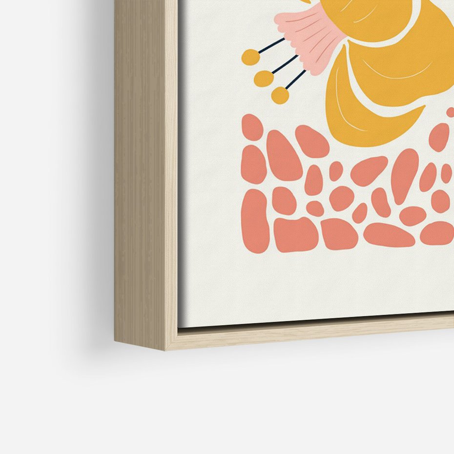 Obraz w ramie 70x100 - Pastelowa Piękność - nowoczesna sztuka, plakat - rama drewno