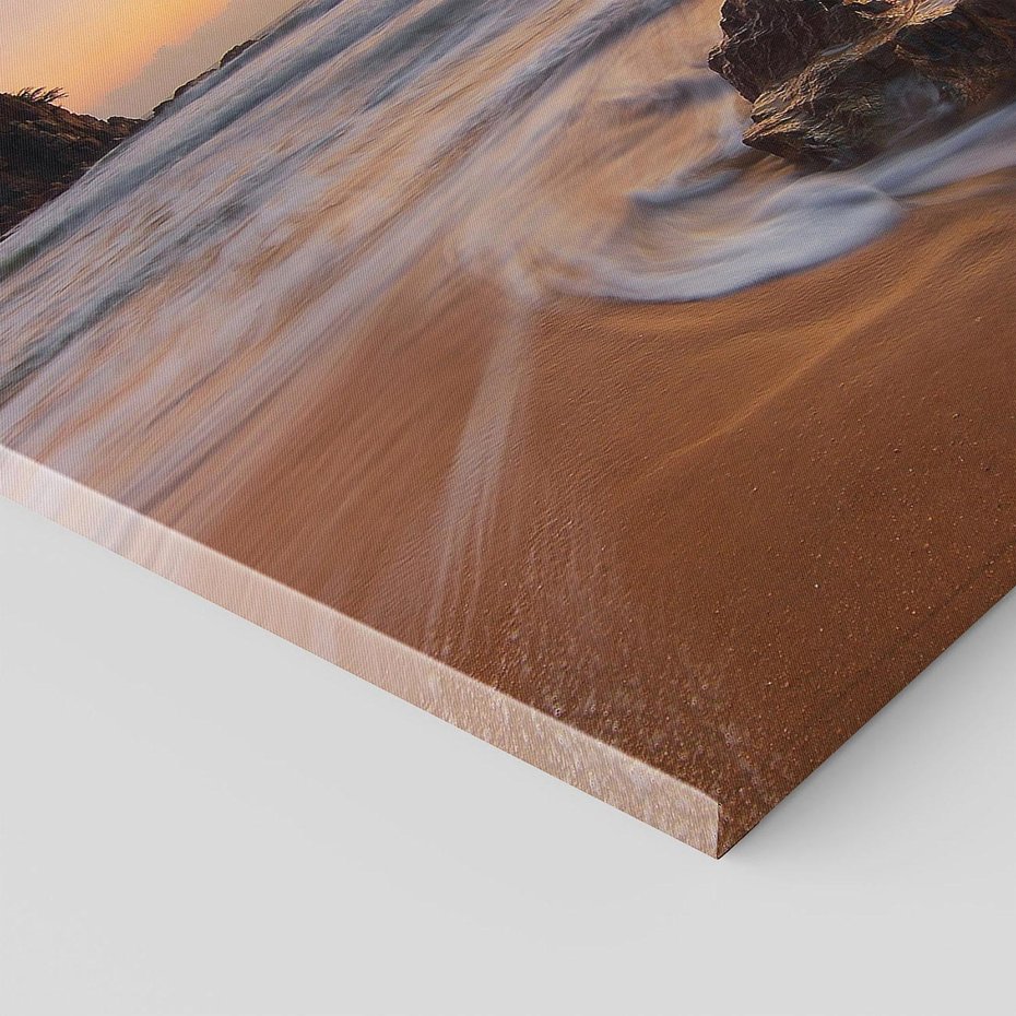 Obraz na płótnie 60x60 - Skały nad morzem - morze, plaża