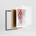 Plakat w ramie 30x40 - Paznokcie jak dzieło sztuki - paznokcie, manicure - rama czarna