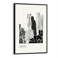 Obraz w ramie 50x70 - Boho Oaza - kaktusy, rośliny - rama czarna