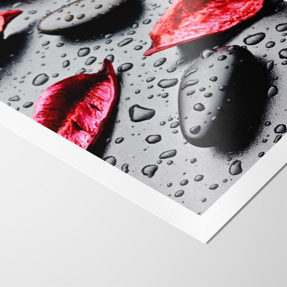 Plakat bez ramy 50x70 - Spa wśród Natury - spa, kamienie