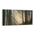 Obraz na płótnie 140x70 - Urok lasu: drzewa w pełnej okazałości - las, drzewa