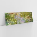 Obraz na płótnie 120x40 - "Lilie wodne" (1919), Claude Monet - Reprodukcja - reprodukcja, obraz na płótnie