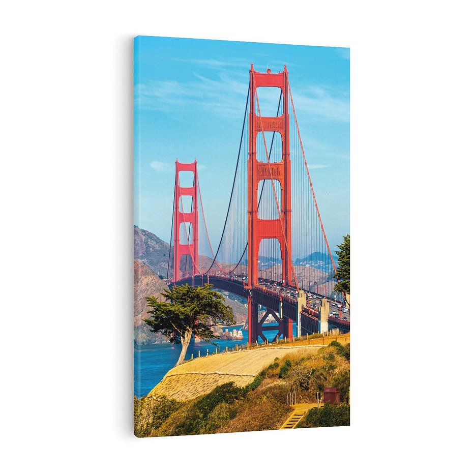 Obraz na płótnie 50x70 - W krainie amerykańskich mostów - most, USA