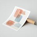 Plakat bez ramy 30x40 - Pastelowa Abstrakcja: Maźnięcia Farbą - abstrakcja, maźnięcia farny