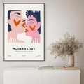 Obraz w ramie 70x100 - Miłość w Kompozycji - miłość, para zakochanych - rama czarna