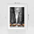 Plakat w ramie 30x40 - Wibracje Nowego Jorku - miasto, Nowy Jork - rama biała