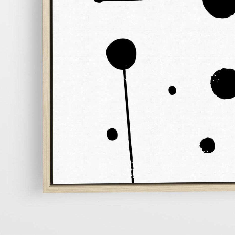 Obraz w ramie 80x80 - Złudne Odbicia - abstrakcja, minimalizm - rama drewno