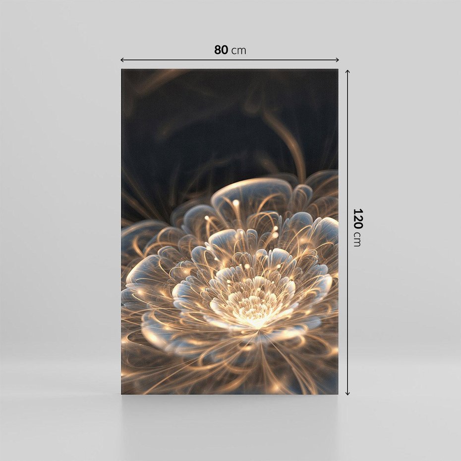 Obraz na płótnie 80x120 - Nowoczesny Kwiat - kwiat, nowoczesny