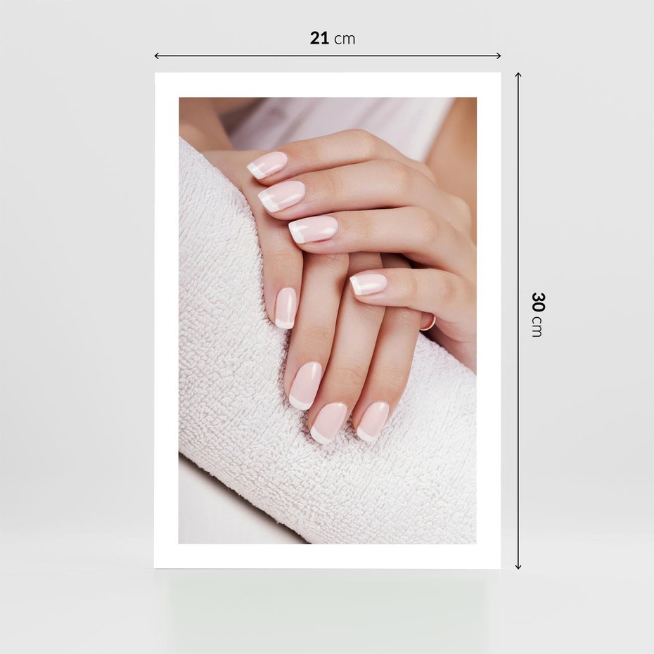 Plakat bez ramy 21x30 - Piękno manicure - manicure, paznokcie