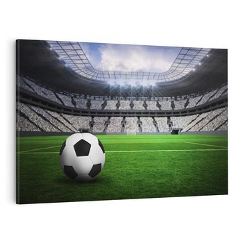 Obraz na płótnie 120x80 - Piłka nożna: pasja na stadionie - piłka, nożna