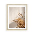 Plakat w ramie 40x50 - Swobodne trawy boho - boho, suche - rama drewno