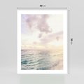 Plakat bez ramy 40x50 - Pastelowa Plaża - plaża, pastelowe kolory