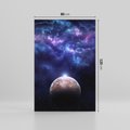 Obraz na płótnie 80x120 - Kosmos - Ziemia i Księżyc - kosmos, ziemia