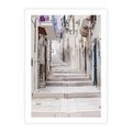 Plakat bez ramy 40x50 - Urokliwa uliczka w perspektywie - uliczka, perspektywa