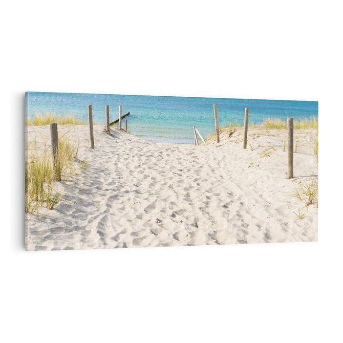 Obraz na płótnie 100x50 - Harmonia plażowego morza - plaża, morze
