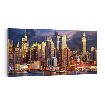 Obraz na płótnie 100x50 - Miasto Nocy - Nowy Jork, miasto