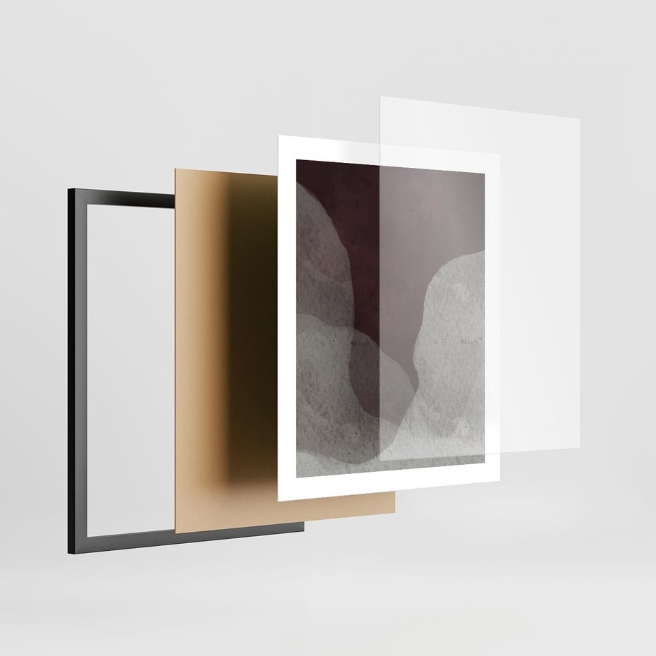 Plakat w ramie 40x50 - Zaklęte Zaburzenia - mroczny plakat, nowoczesne wnętrza - rama czarna