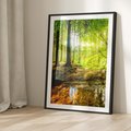 Plakat bez ramy 30x40 - Las nad Wodą - las, woda